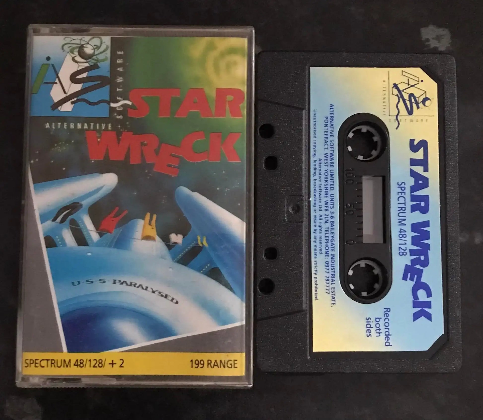 Star Wreck by Alternative Software, ZX Spectrum Game, Working Magretro