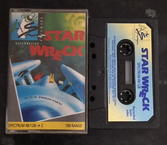 Star Wreck by Alternative Software, ZX Spectrum Game, Working Magretro