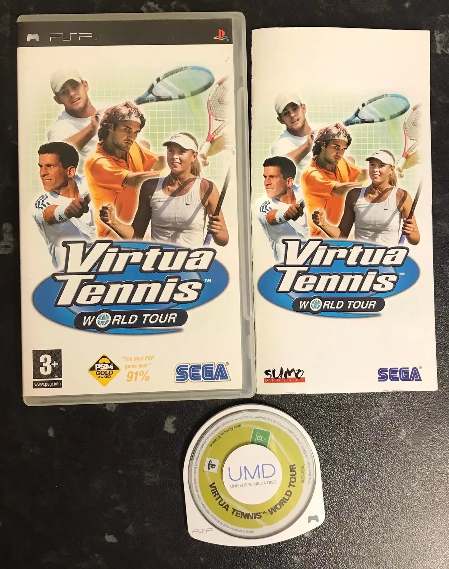 Virtua Tennis World Tour, PSP Game Boxed Magretro