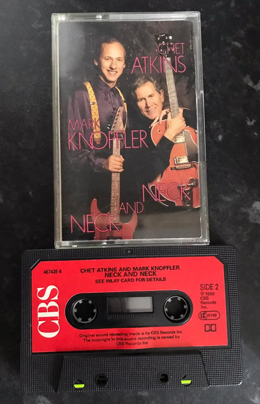 Chet Atkins and Mark Knopfler, Neck and Neck Album, 467435 4, Vintage Cassette Magretro