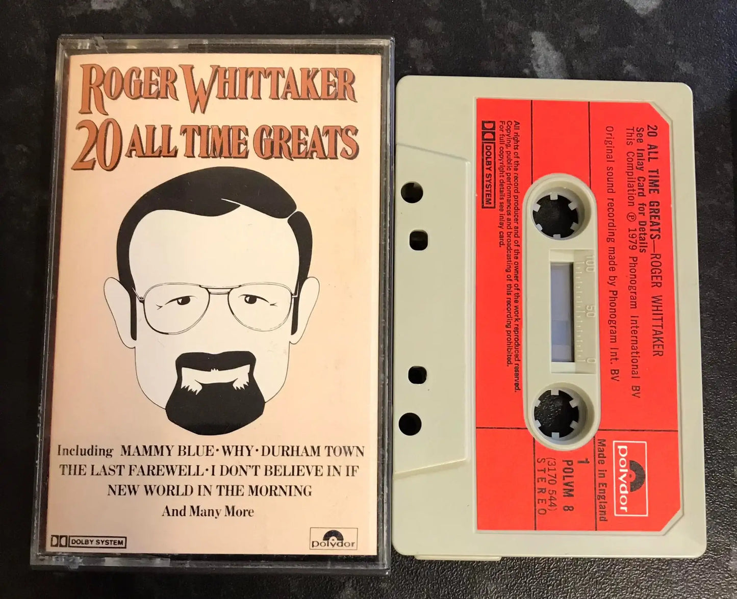 Roger Whittaker, 20 All Time Greats Album, Polydor, POLVM 8, 3170 544 Magretro