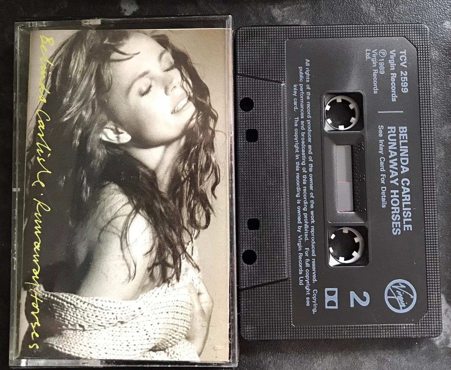 Belinda Carlisle, Runaway Horses Album, Virgin, TCV 2599, Vintage Cassette Magretro