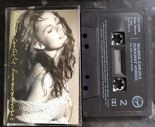 Belinda Carlisle, Runaway Horses Album, Virgin, TCV 2599, Vintage Cassette Magretro