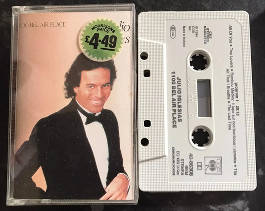 Julio Iglesias, 1100 Bel Air Place Album, CBS, 40-86308, Vintage Cassette Magretro