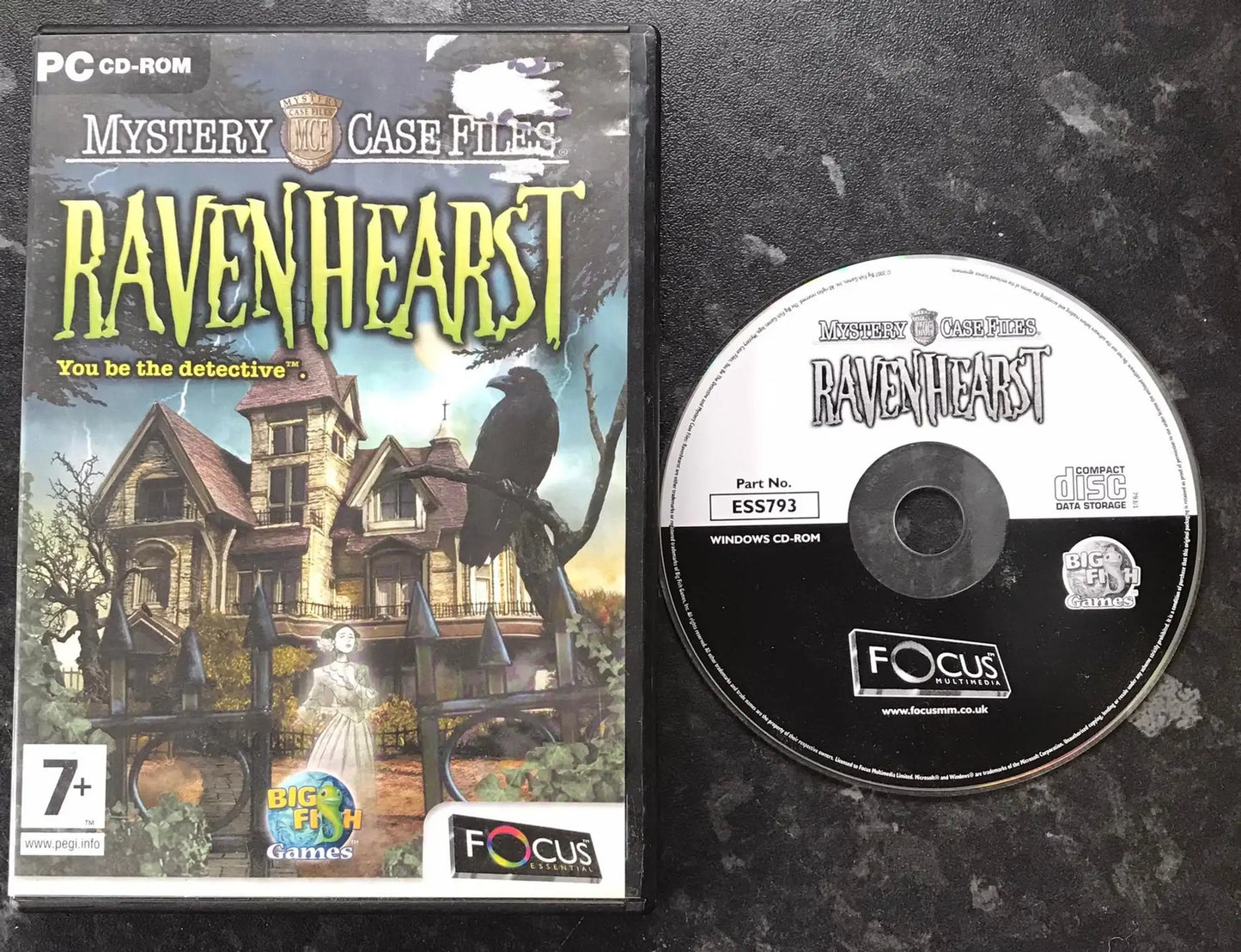 Ravenhearst, Mystery Case Files, UK, Pal, PC Game Magretro