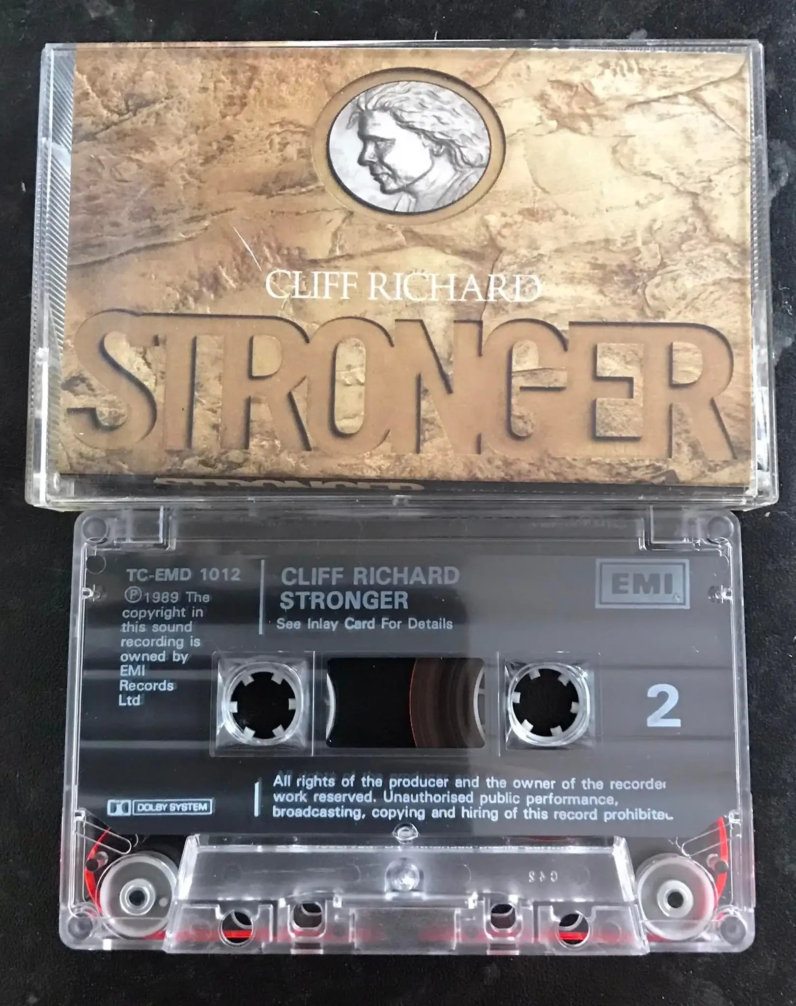 Cliff Richard, Stronger Album, EMI, TCEMD 1012, Vintage Cassette Magretro