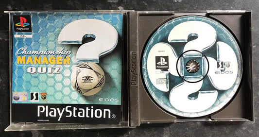 Championship Manager Quiz, PS1 Playstation One Game Boxed (PAL UK) Magretro