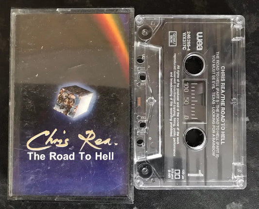 Chris Rea, Road To Hell Album, WEA, 246 285-4, WX317C, Vintage Cassette Magretro