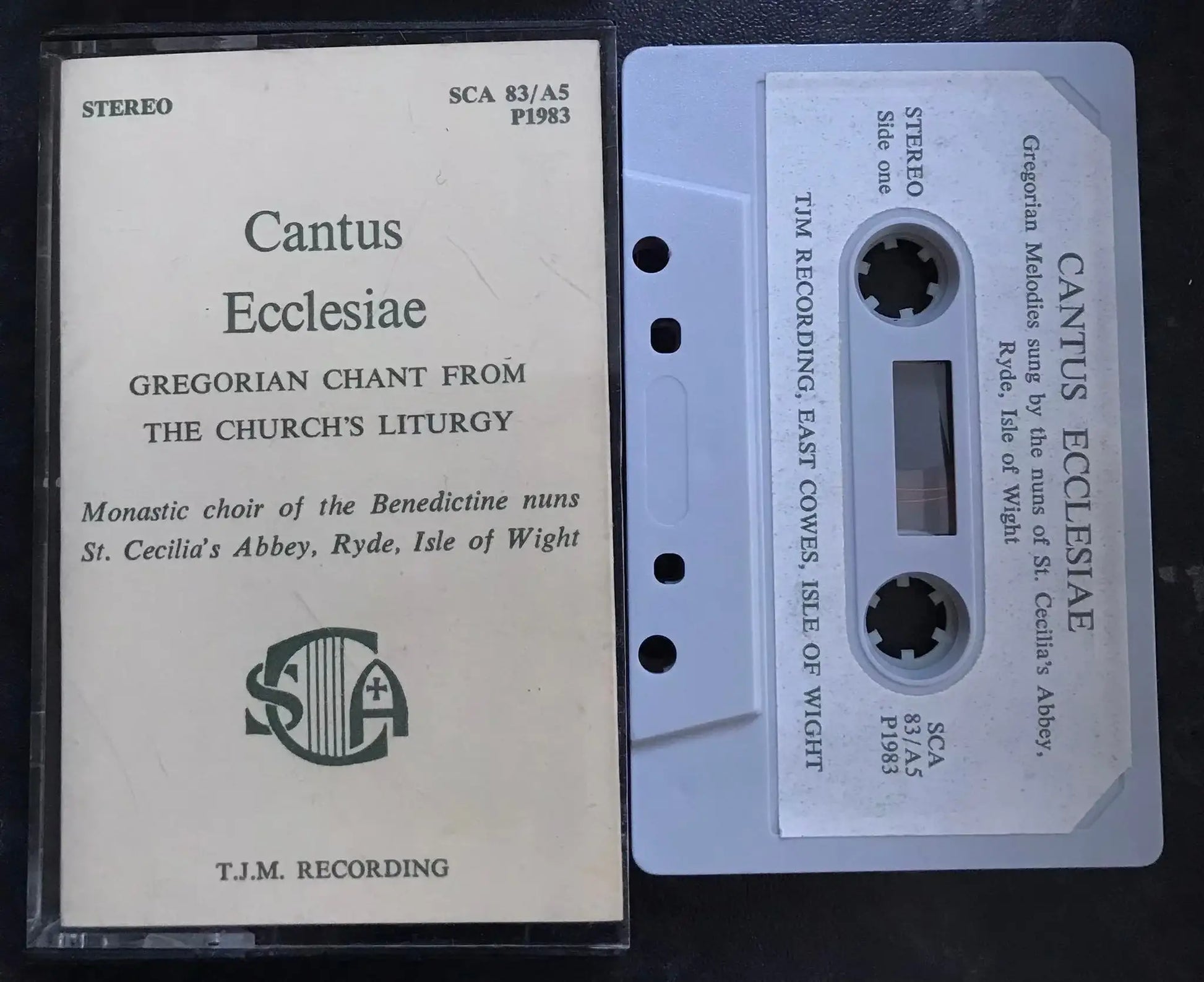 Cantus Ecclesiae, Gregorian Chant From The Chruch's Liturgy, Vintage Cassette Magretro