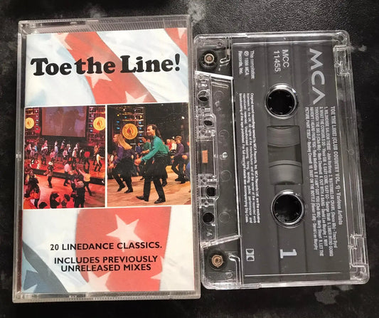 Toe The Line Album, MCA Records, MCC 11455, Line Dancing, Vintage Cassette Magretro