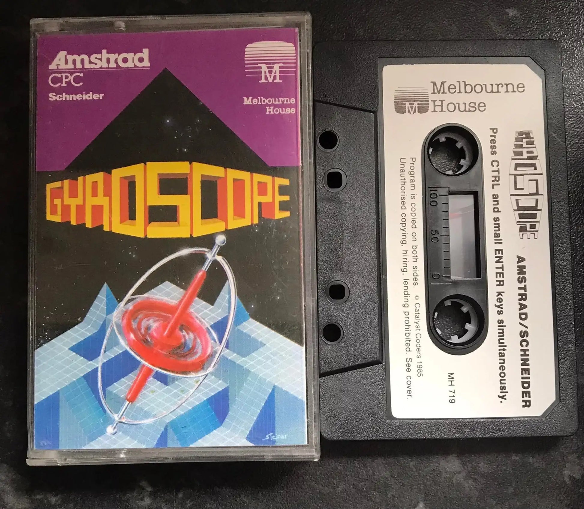 Gyroscope, Melbourne House, Amstrad 464 Game Magretro
