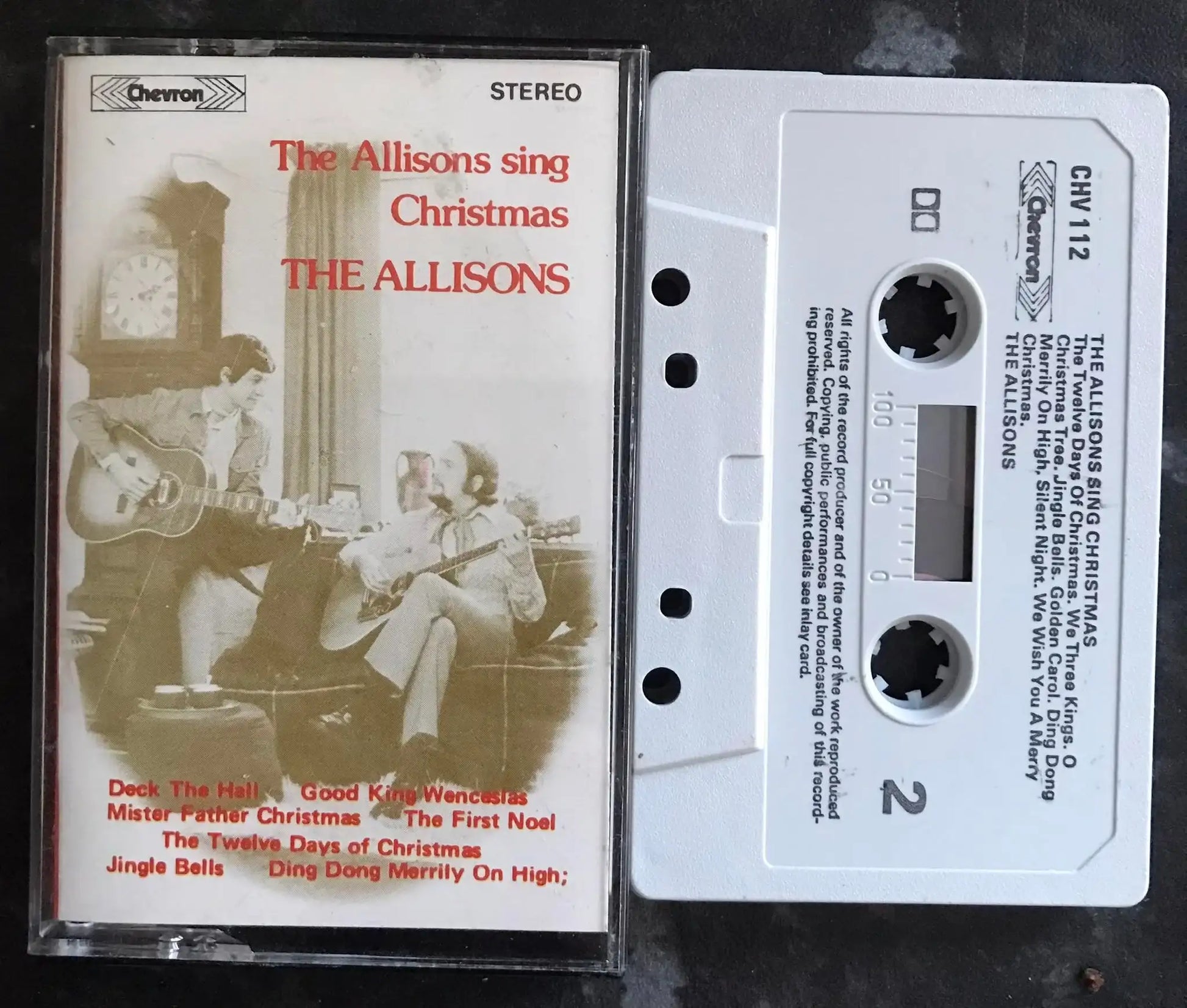 The Allisons sing Christmas Album (RARE), CHEVRON, CHV112, Vintage Cassette Magretro