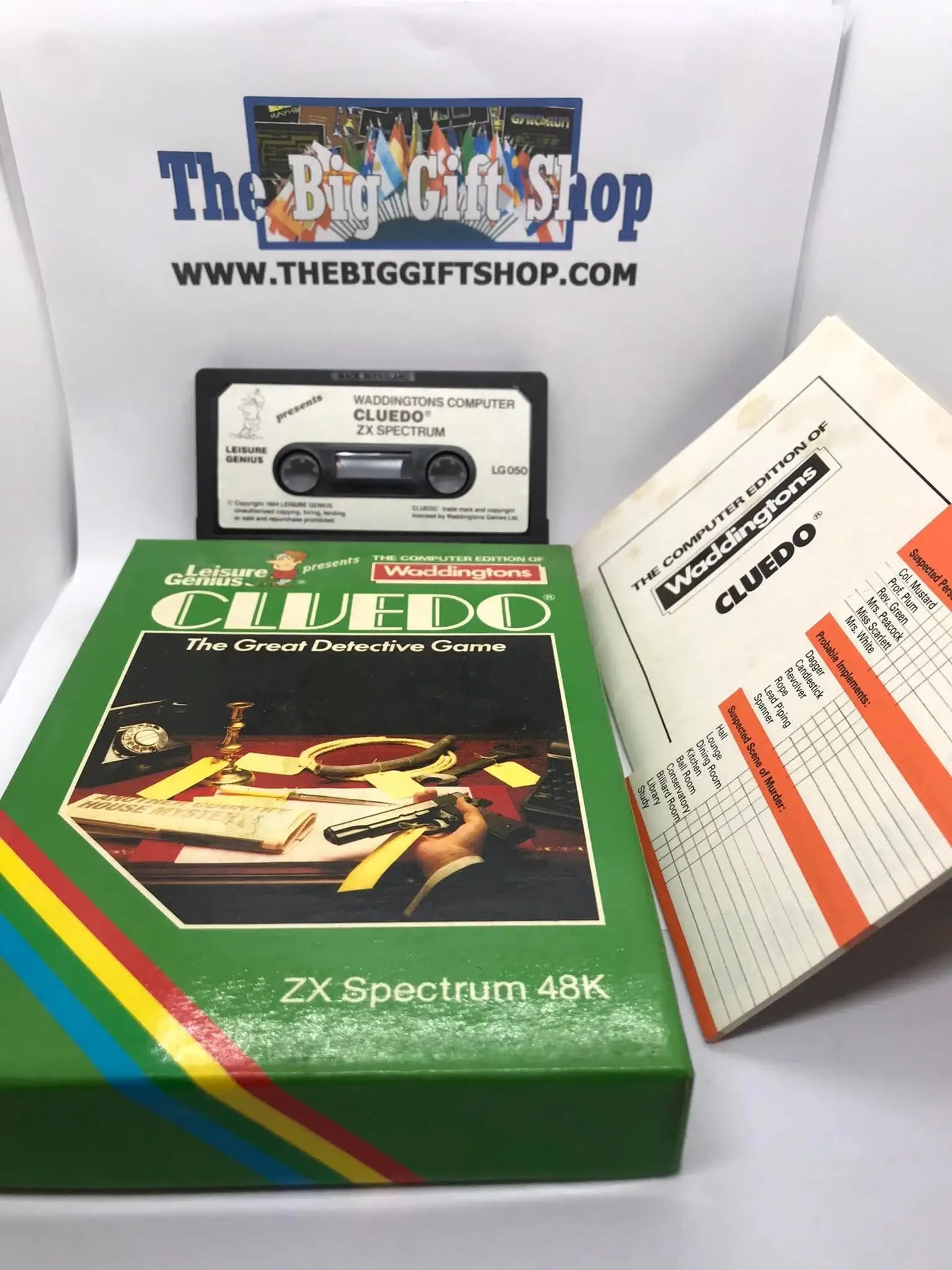 Cluedo, ZX Spectrum by Leisure Genius Magretro