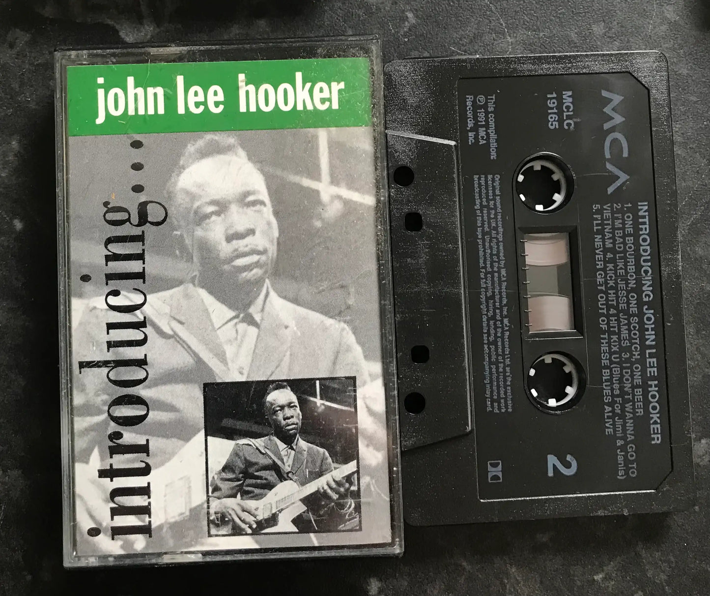 Introducing John Lee Hooker Album, MCA, MCLC 19165, Vintage Cassette Magretro