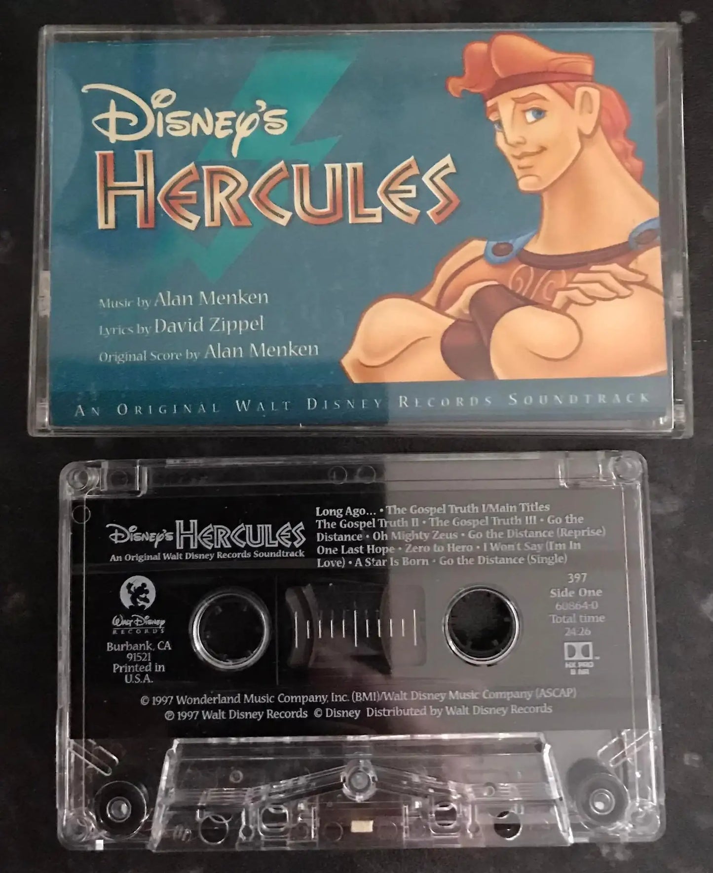 Disney's Hercules Movie Soundtrack, Walt Disney Records, 60864 0 Magretro