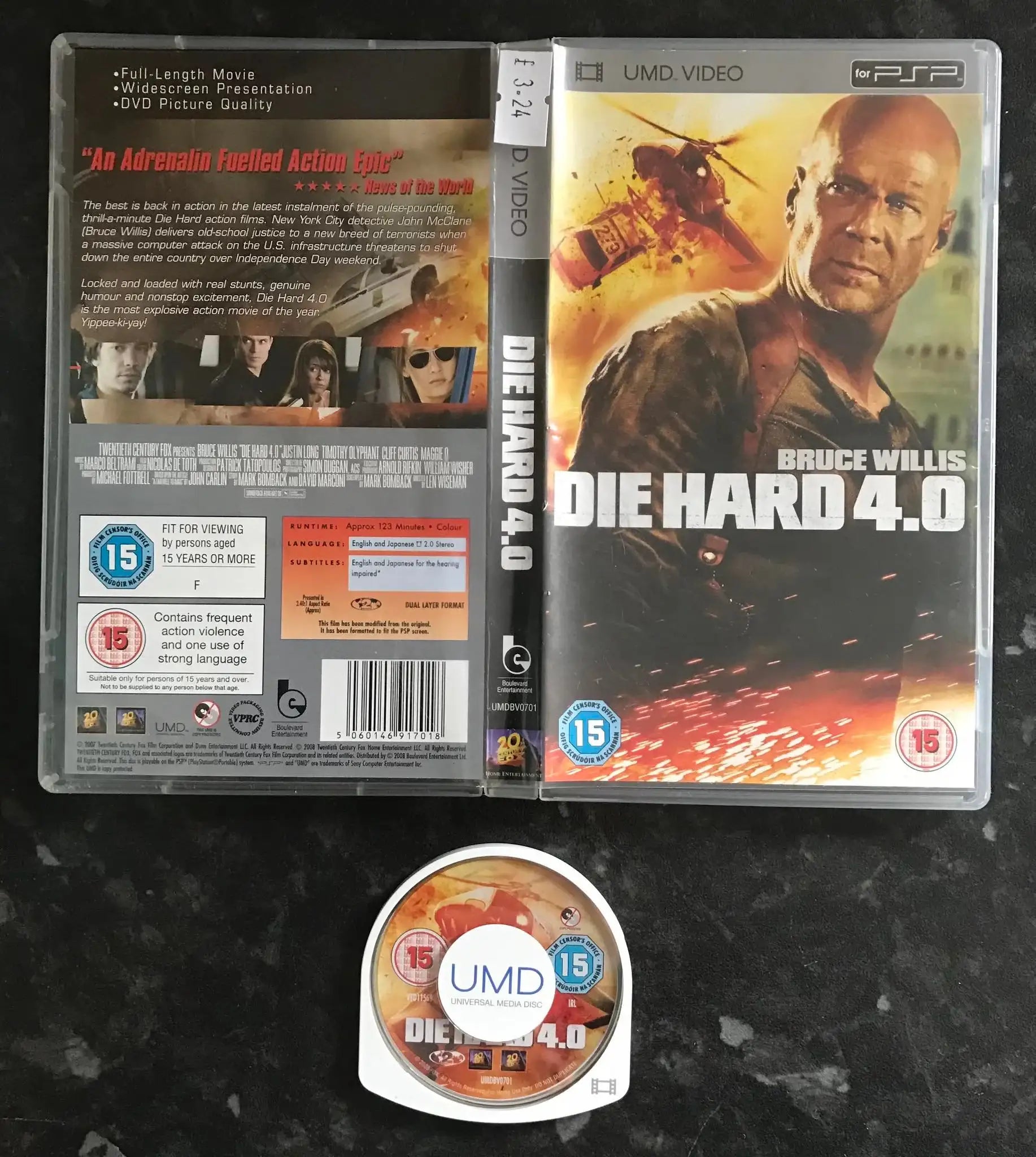 Die Hard 4.0, PSP Movie, Boxed Magretro