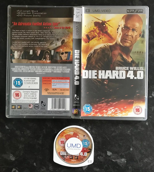 Die Hard 4.0, PSP Movie, Boxed Magretro