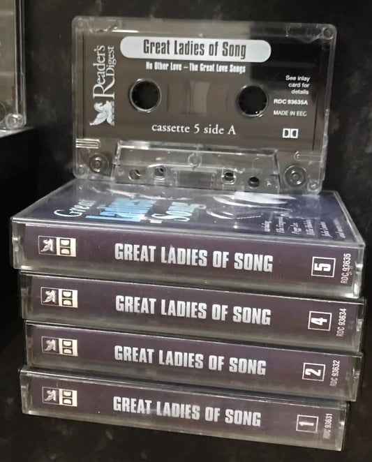 Great Ladies of Song Tapes 1, 2, 4 and 5, RDC 93631B, Vintage Cassette Magretro