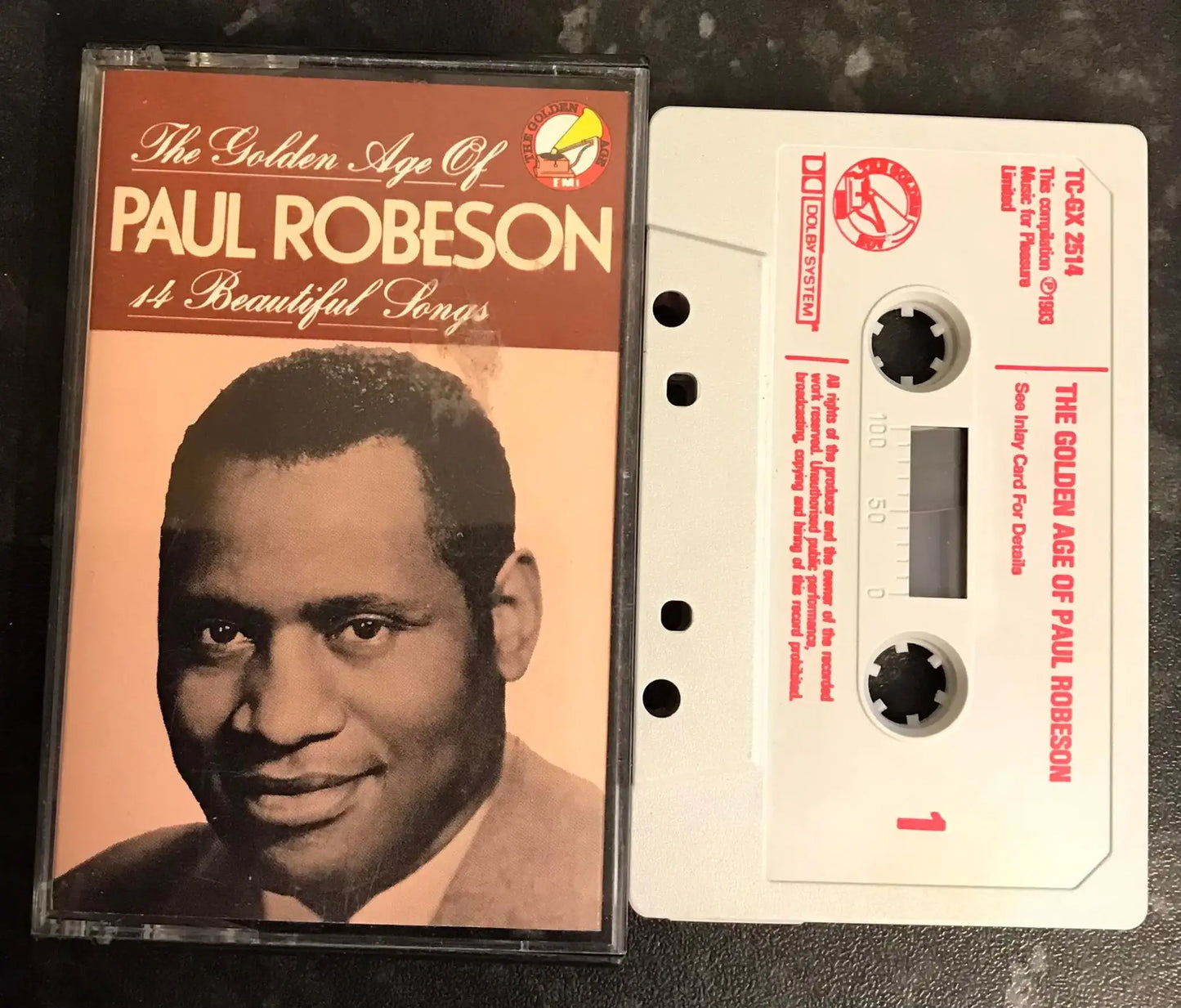 The Golden Age of Paul Robeson Album, EMI, TC-GX 2514, Vintage Cassette Magretro