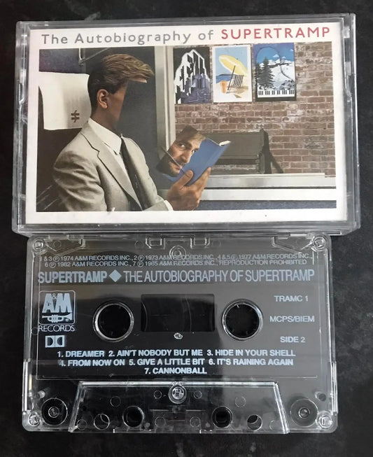 The Autobiography of Supertramp Album, A&M Records, TRAMC 1, Vintage Cassette Magretro