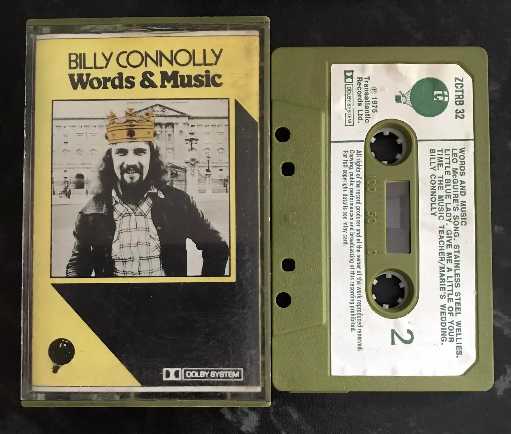 Billy Connolly, Words & Music Album, ZCTRB 32, Vintage Cassette Magretro