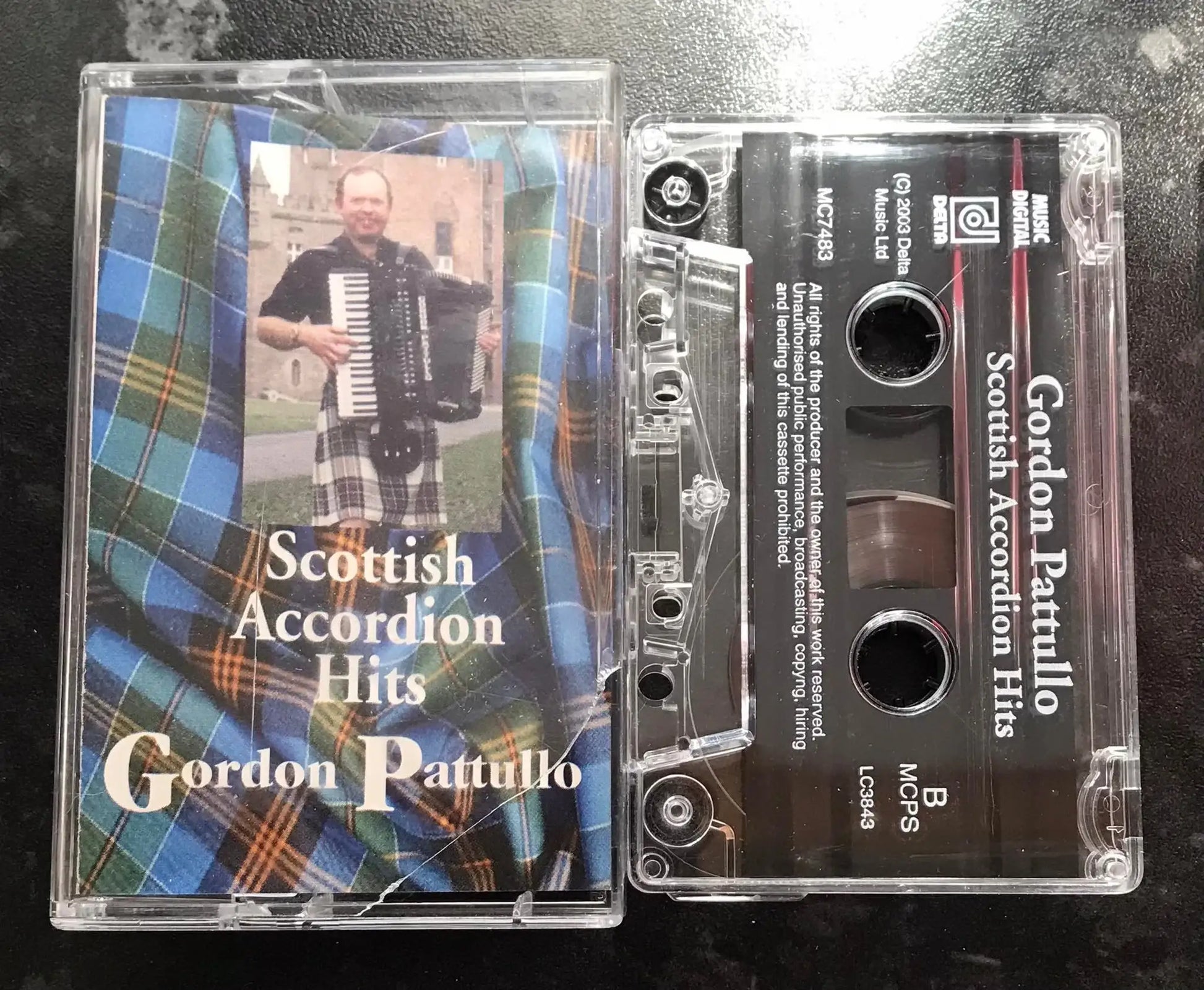 Scottish Accordion Hits Album, Gordon Pattullo, Delta Music Ltd, MC7483 Magretro