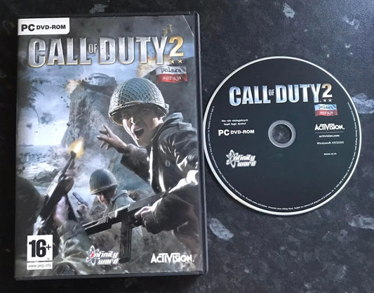 PC CD Rom Game, Call of Duty 2, POLSKA, by Activision Magretro
