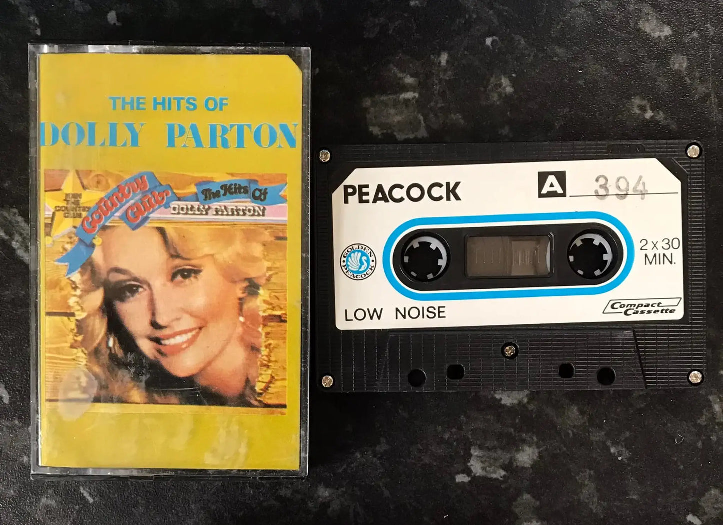 The Hits of Dolly Parton, Bootleg Peacock Label, ES 394, Vintage Cassette Magretro