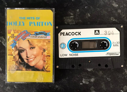 The Hits of Dolly Parton, Bootleg Peacock Label, ES 394, Vintage Cassette Magretro