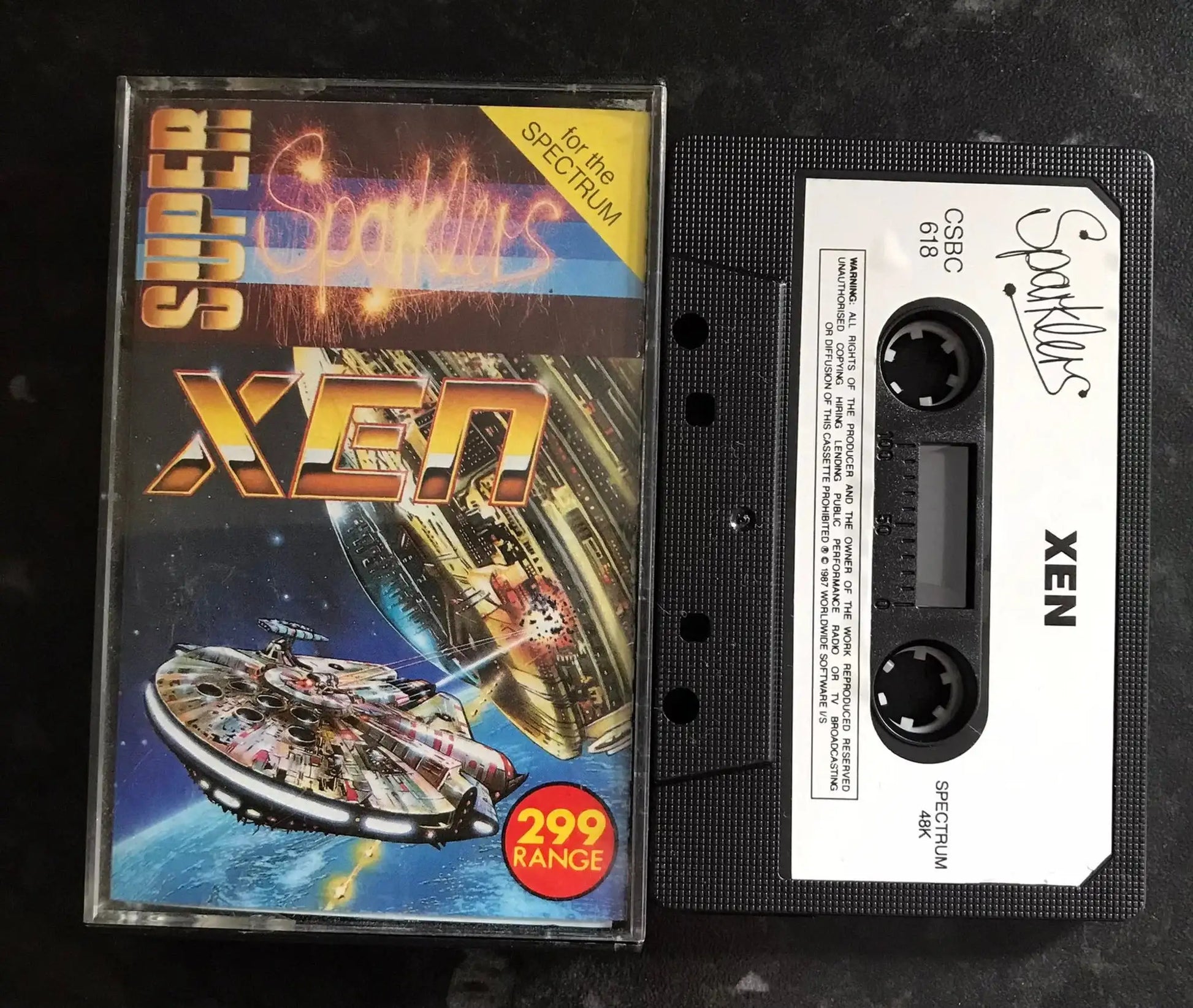 XEN by Sparklers Software, ZX Spectrum Game, Working Magretro