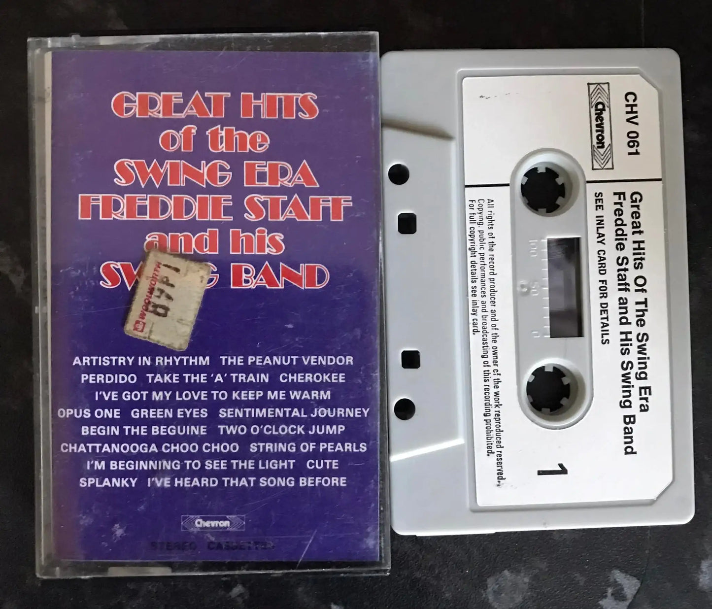 Great Hits of the Swing Era Album, Freddie Staff Swing band, Chevron,CHV 061 Magretro