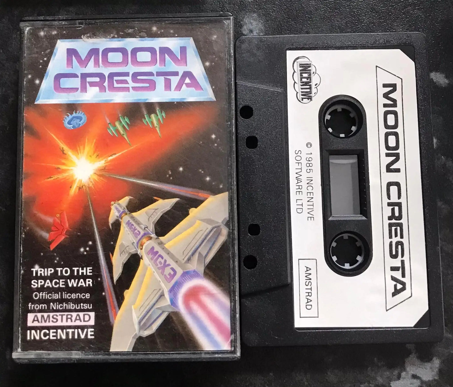 Moon Cresta, Incentive, Amstrad 464 Game, RARE Magretro