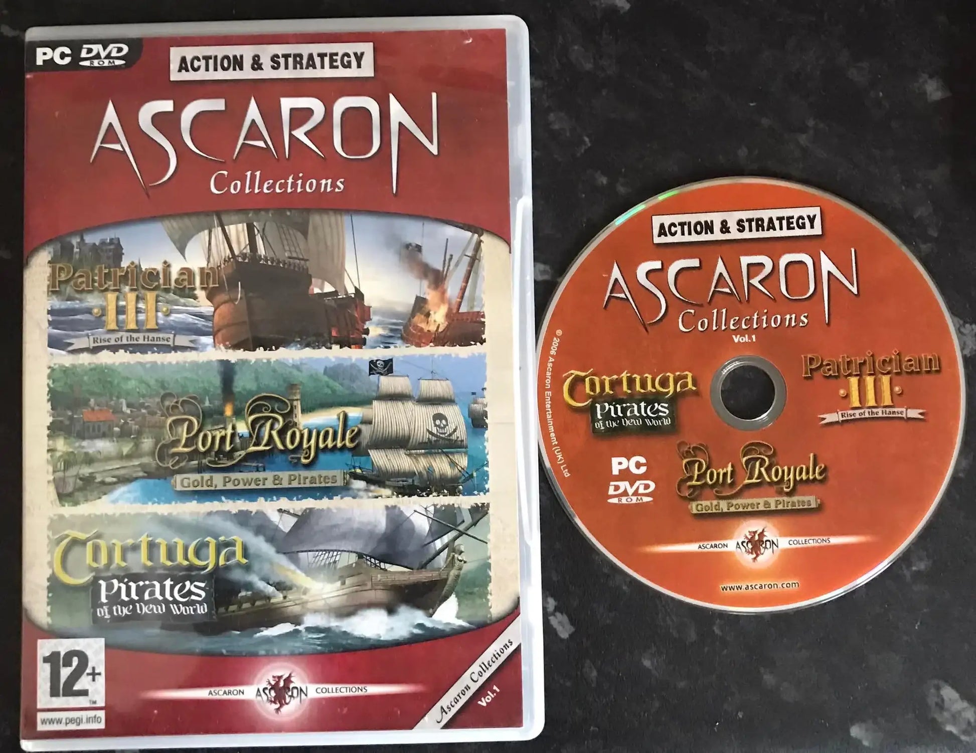 Ascaron Collections Vol 1, Strategy and Action Games, UK, Pal, PC Game Magretro