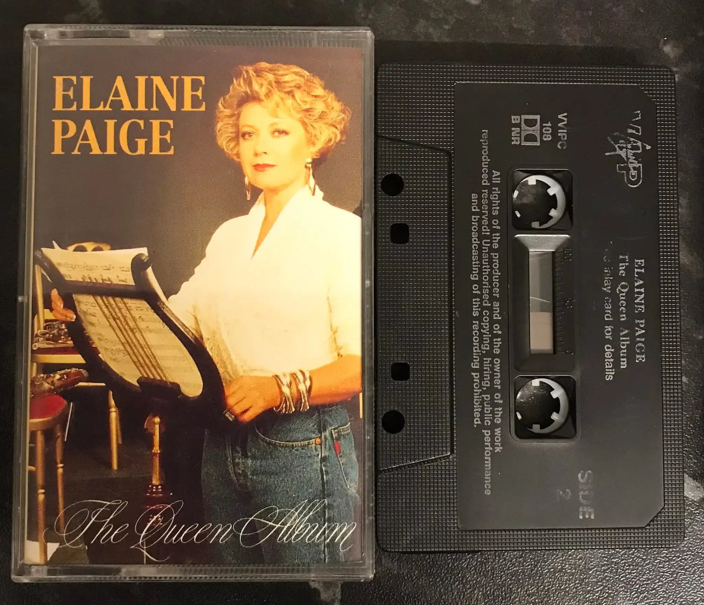 Elaine Paige, The Queen Album, vvipc 108, Virgin, Vintage Cassette Magretro