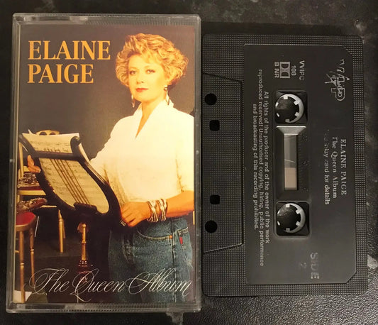 Elaine Paige, The Queen Album, vvipc 108, Virgin, Vintage Cassette Magretro