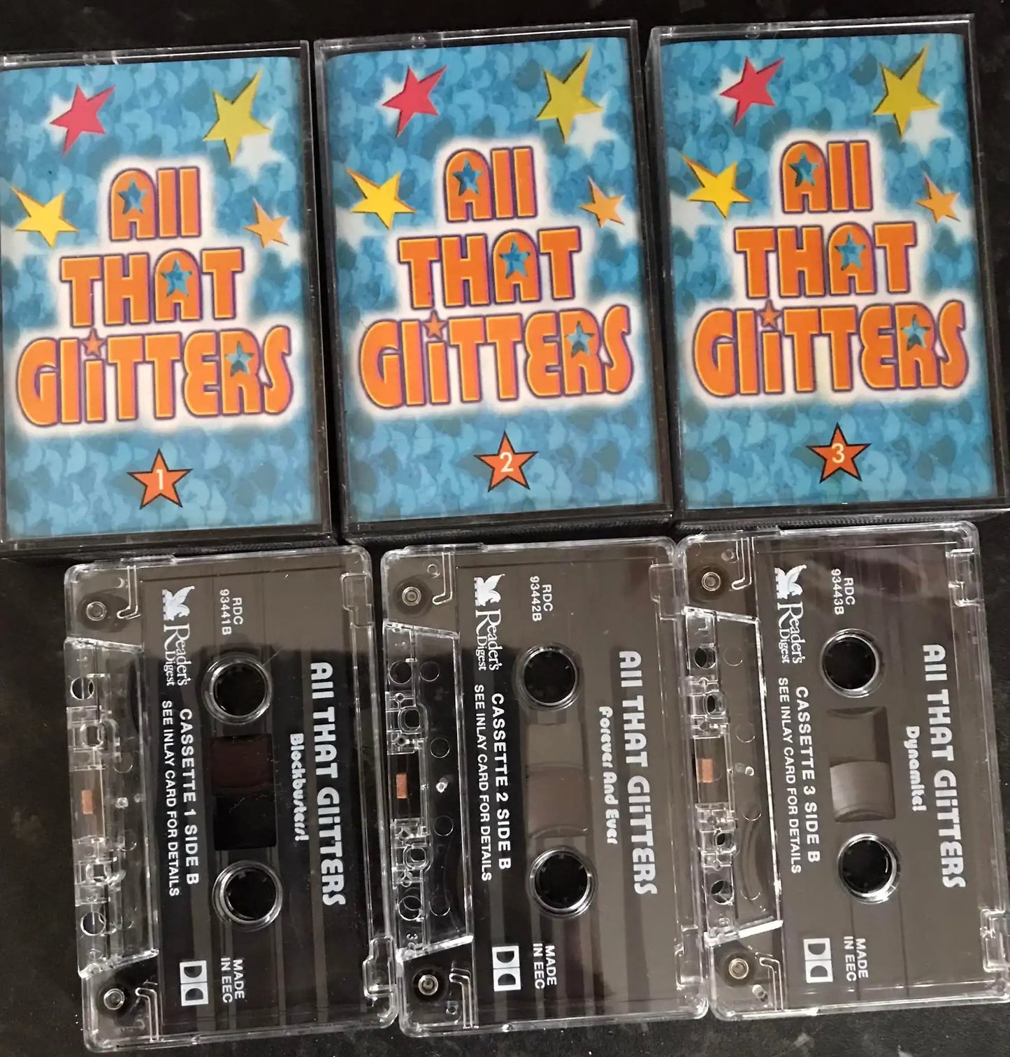 All That Glitters Album, 3 Tape Set, rdc 93441, Readers Digest, Vintage Cassette Magretro