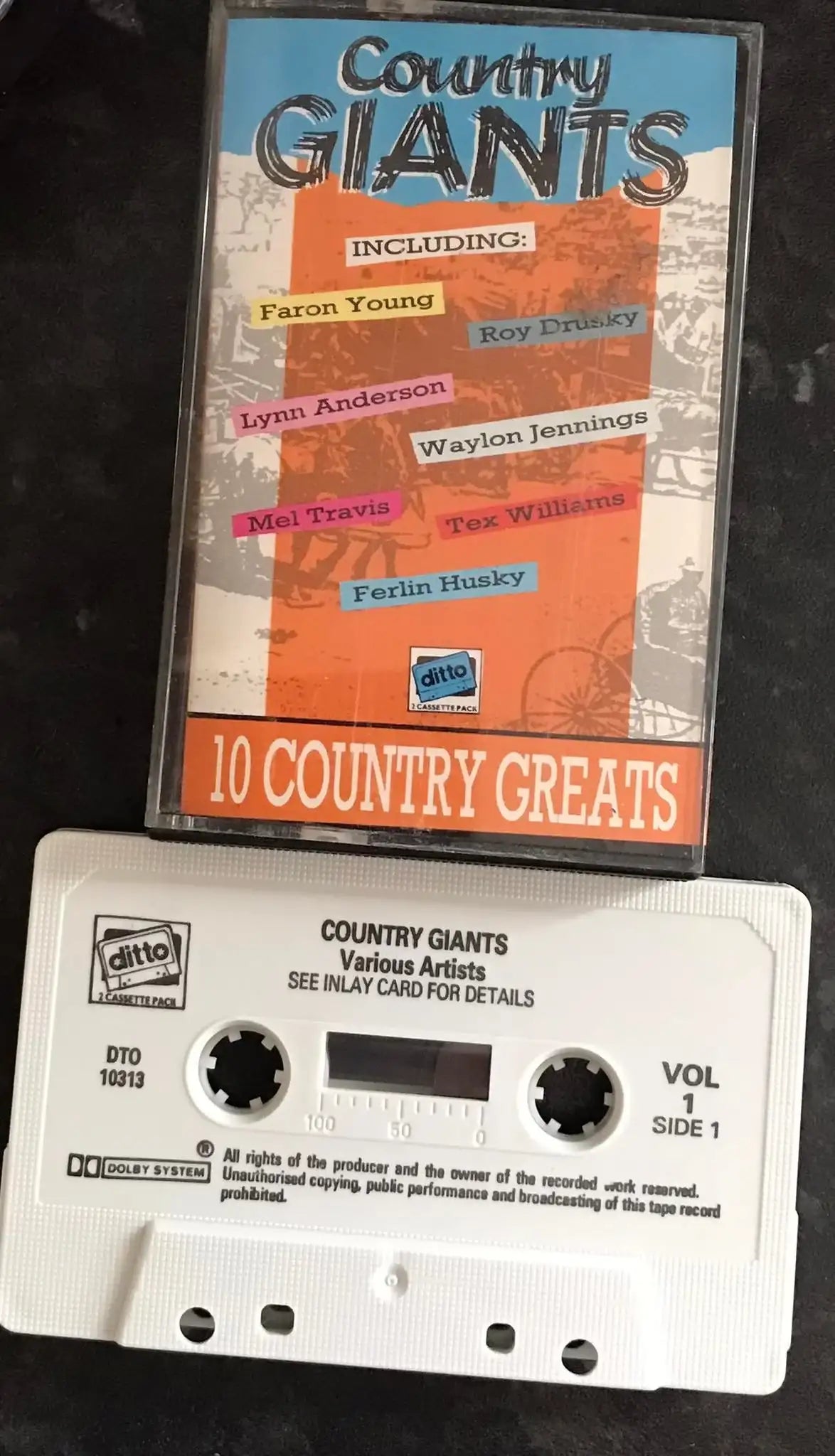 Country Giants Volume 1 and 2, DITTO, DTO 10313A, Vintage Cassette Magretro