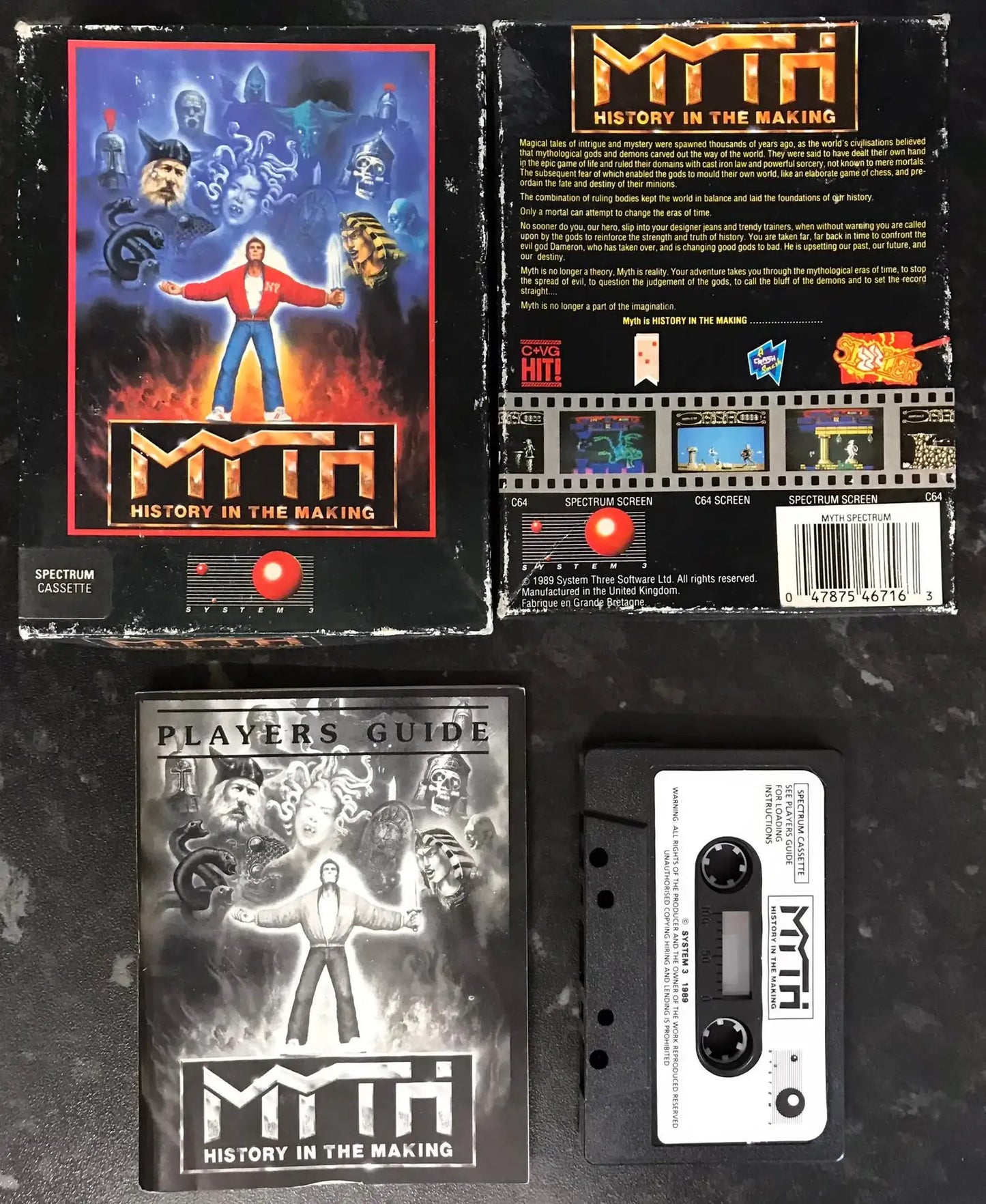 Myth, ZX Spectrum Game, Released by System 3, RARE Magretro