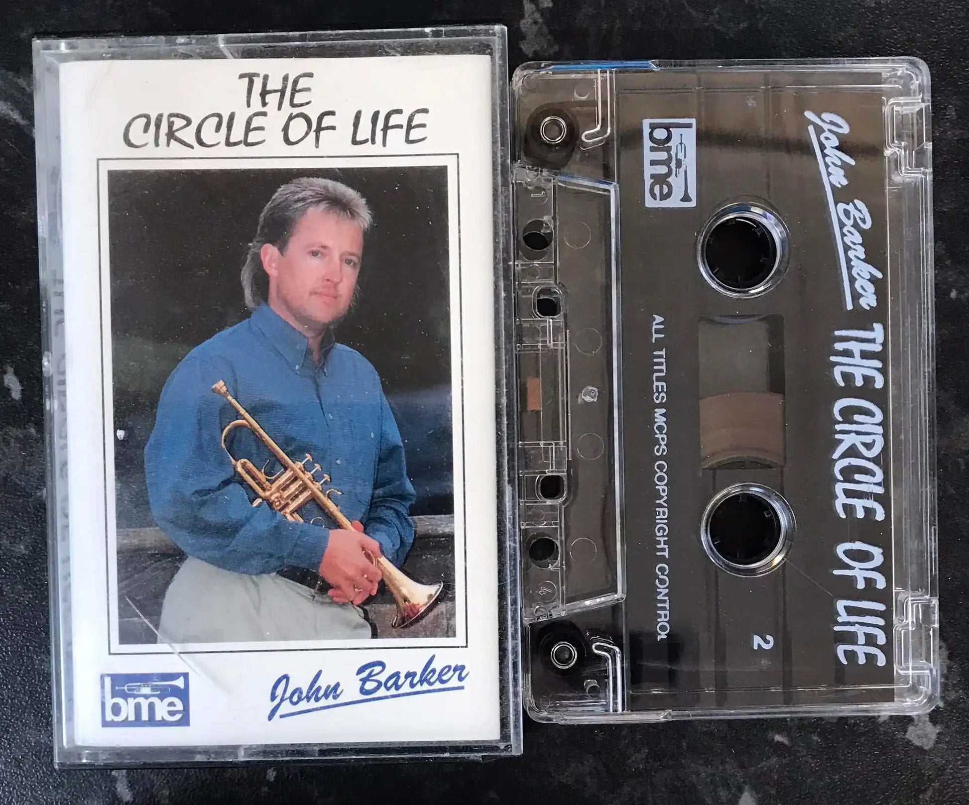 The Circle Of Life Album, John Barker, BME MUSIC, Vintage Cassette Magretro