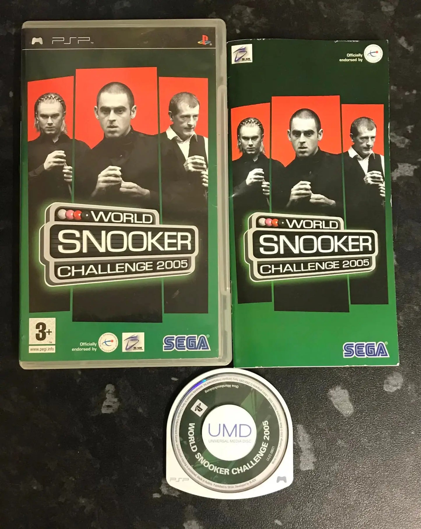 world snooker challenge 2005, PSP Game Boxed Magretro