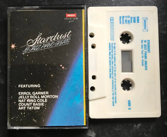Stardust 18 Jazz Piano Greats Album, Warwick Records, WW4 2058, Vintage Cassette Magretro