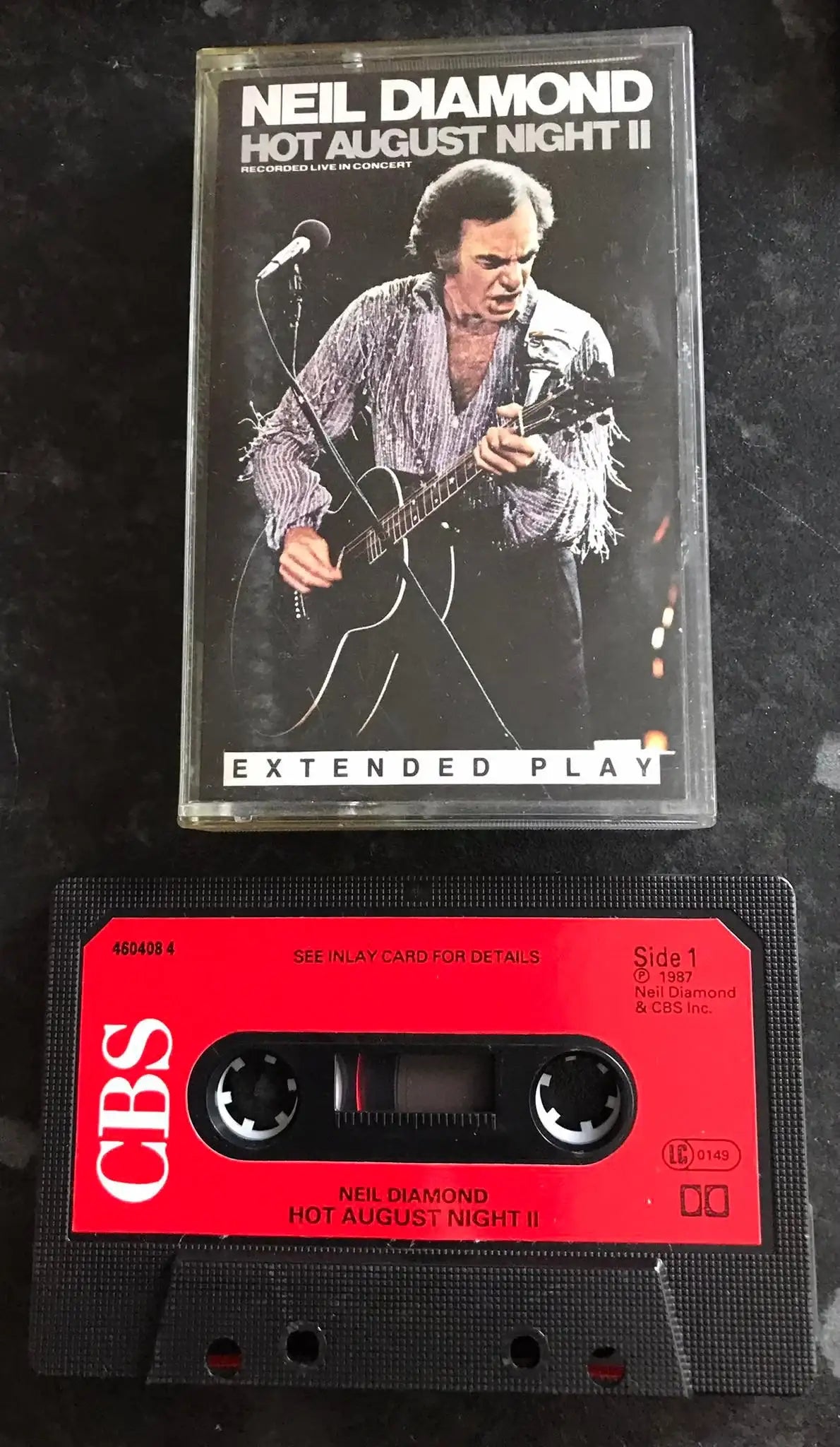 Neil Diamond, Hot August Night II extended, CBS, 460408 4, Vintage Cassette Magretro