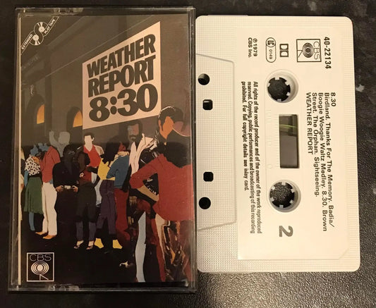 Weather Report, 8:30 Album, (RARE), CBS,40-22134, Vintage Cassette Magretro