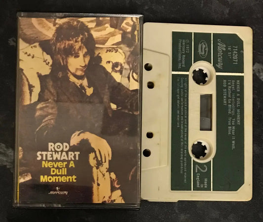 Rod Stewart, Never A Dull Moment Album, Mercury, 7142 071, Vintage Cassette Magretro