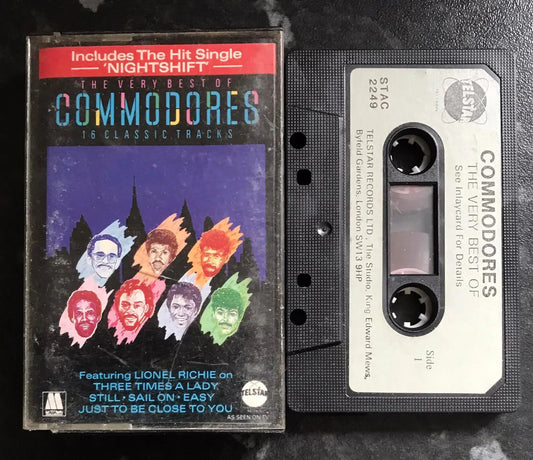 The Very Best of The Commodores Album, Telstar, STAC 2249, Vintage Cassette Magretro