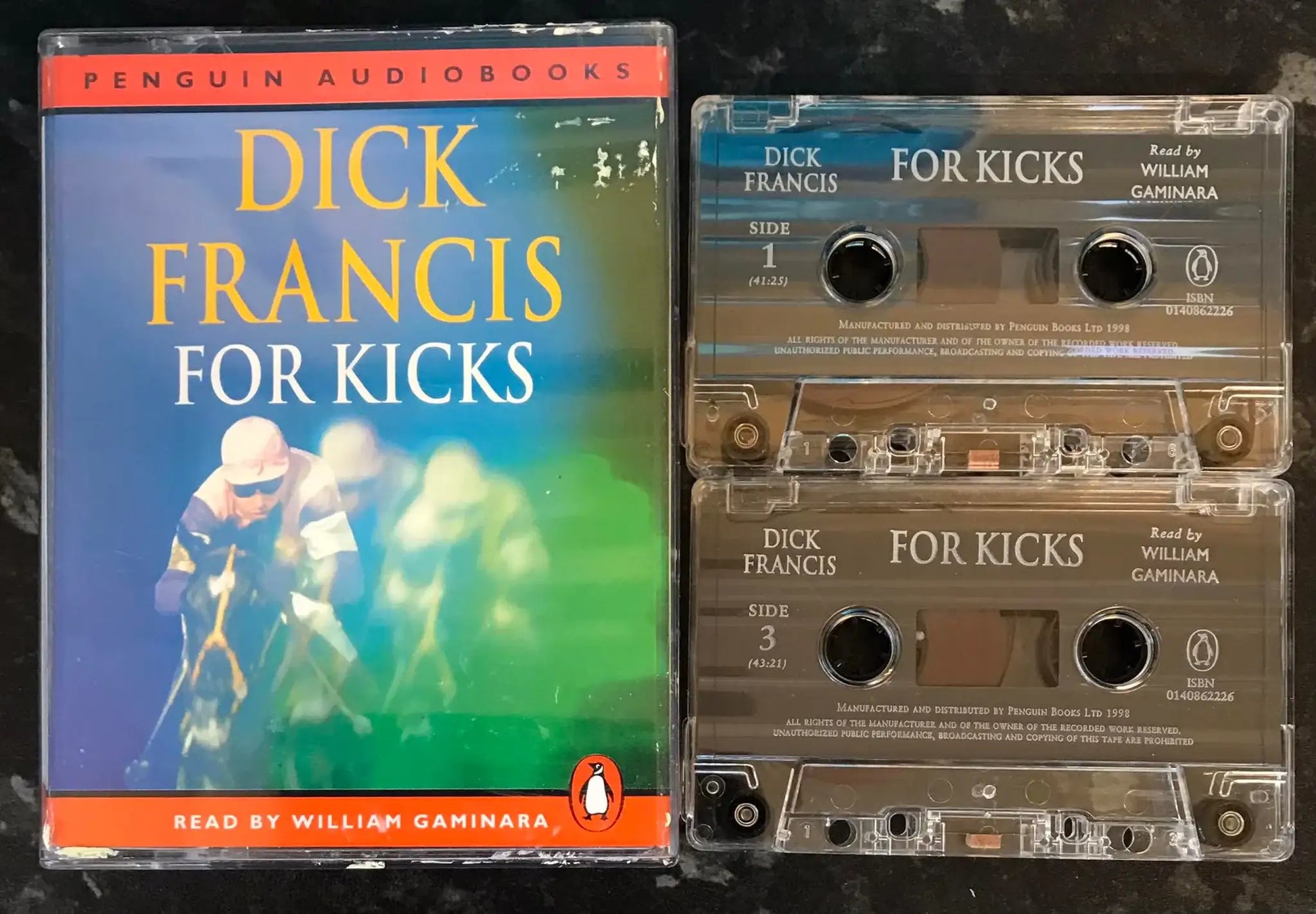 For Kicks Audiobook, Dick Francis, Vintage Cassette Magretro