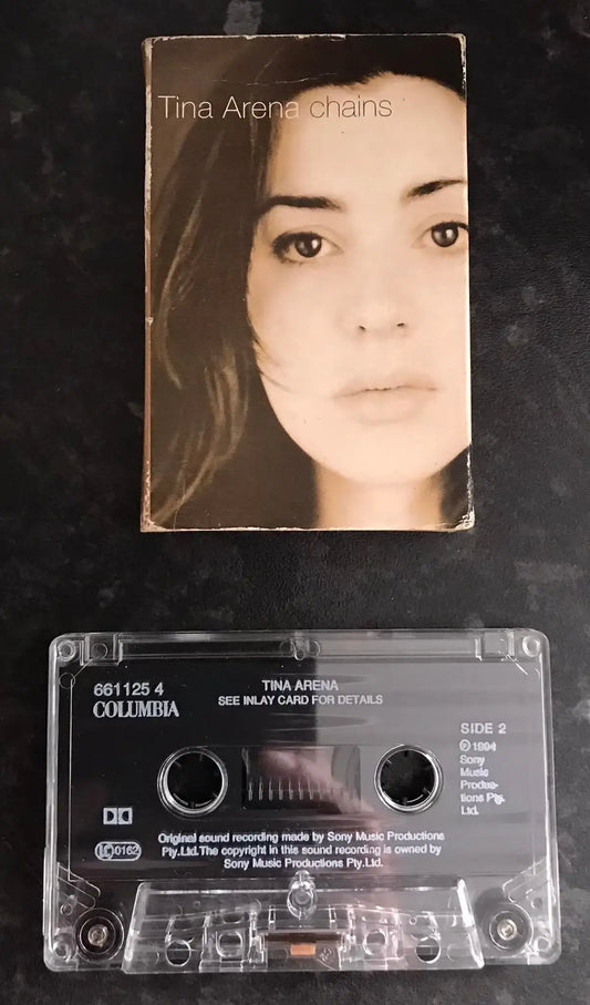 Tina Arena, Chains Single release, COLUMBIA, 661125 4, Vintage Cassette Magretro