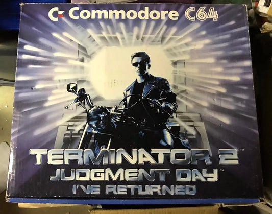 Vintage Commodore C64 Terminator 2 Pack FOR SALE, UK PAL - TESTED WORKING Magretro