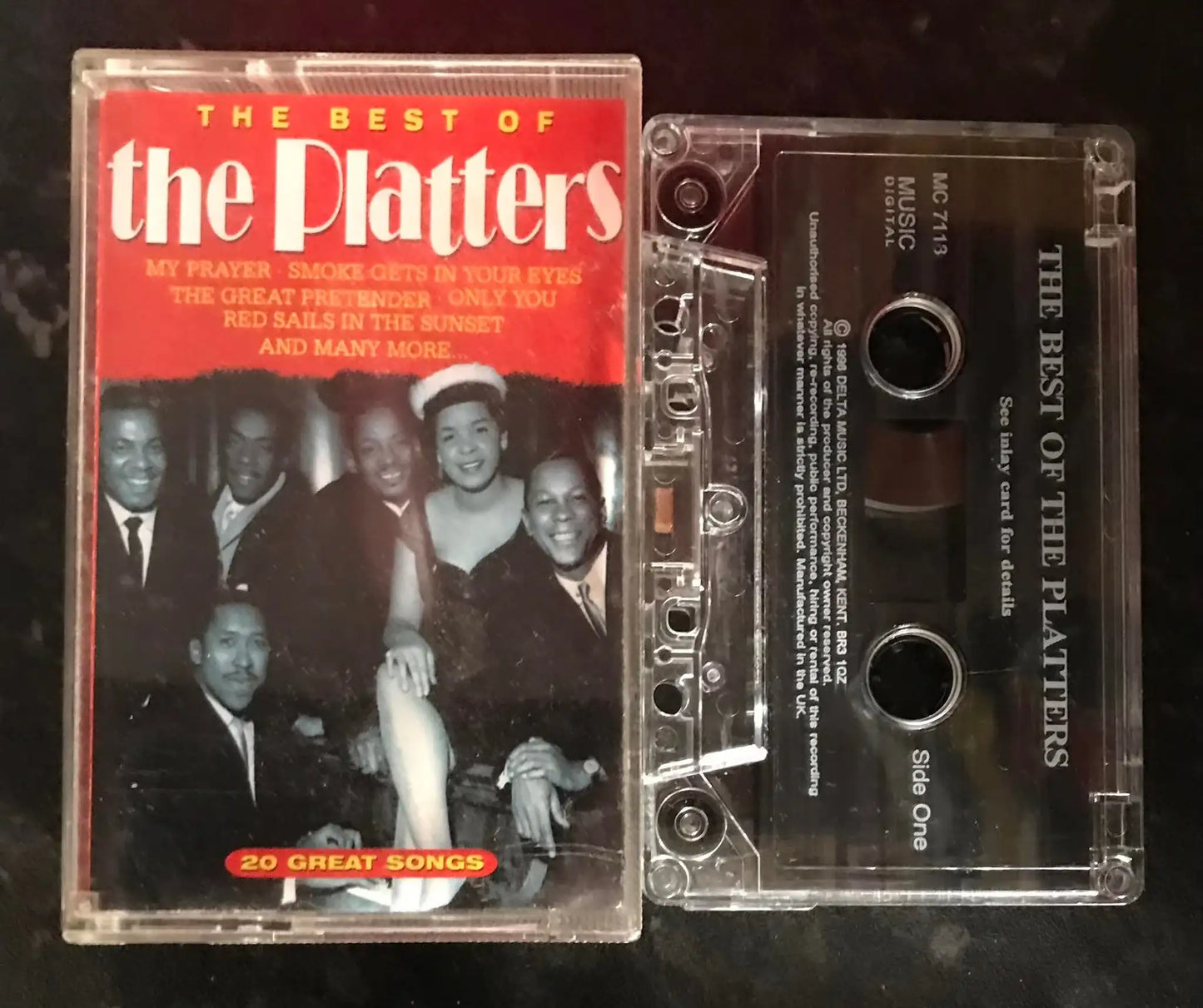 The Best of The Platters Album, mc 7118, Music Digital, Vintage Cassette Magretro