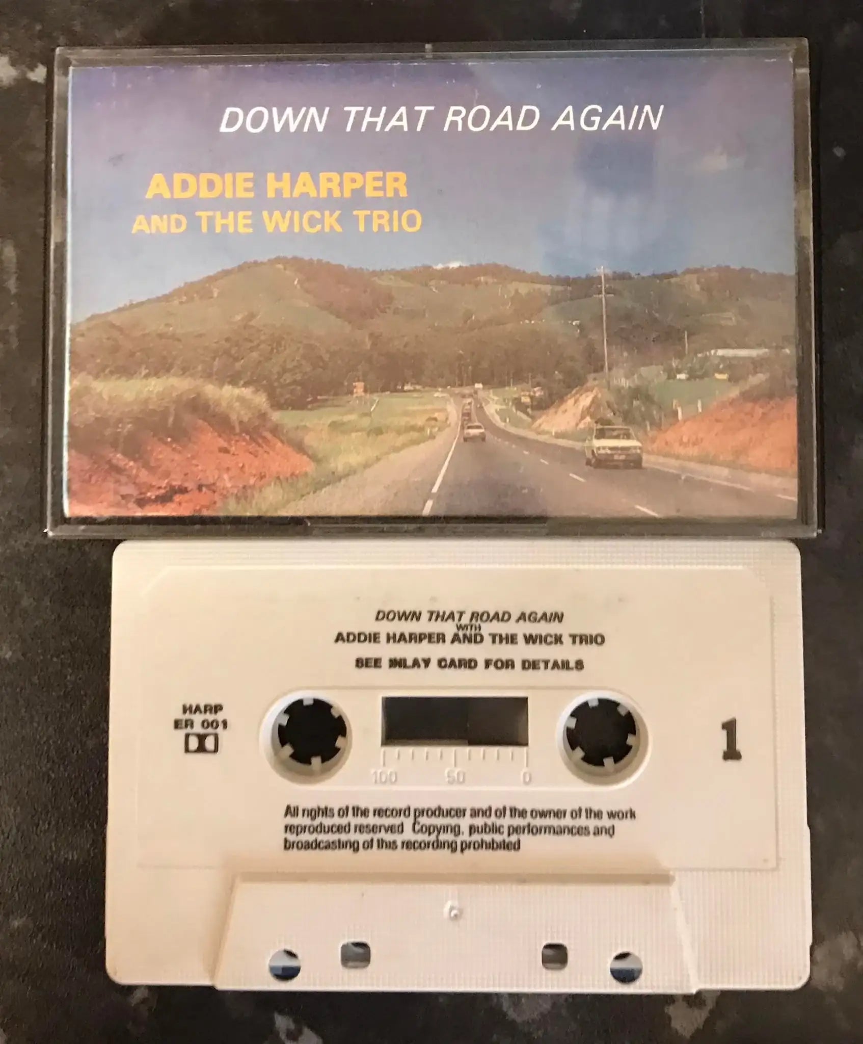 Addie Harper and the Wick Trio, Down That Road Again Album, harp er 001 Magretro